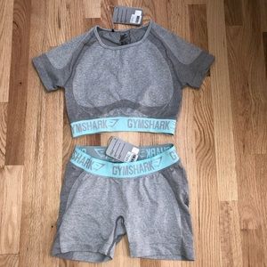 Gymshark flex crop top and shorts
